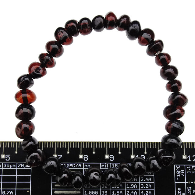 Armband van Baltisch Barnsteen 6 mm kralen