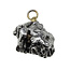 Iron meteorite crystal pendant