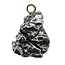 Iron meteorite crystal pendant
