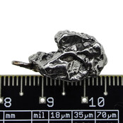 Iron meteorite crystal pendant