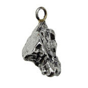 Iron meteorite crystal pendant