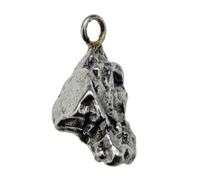 Iron meteorite crystal pendant