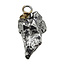 Iron meteorite crystal pendant