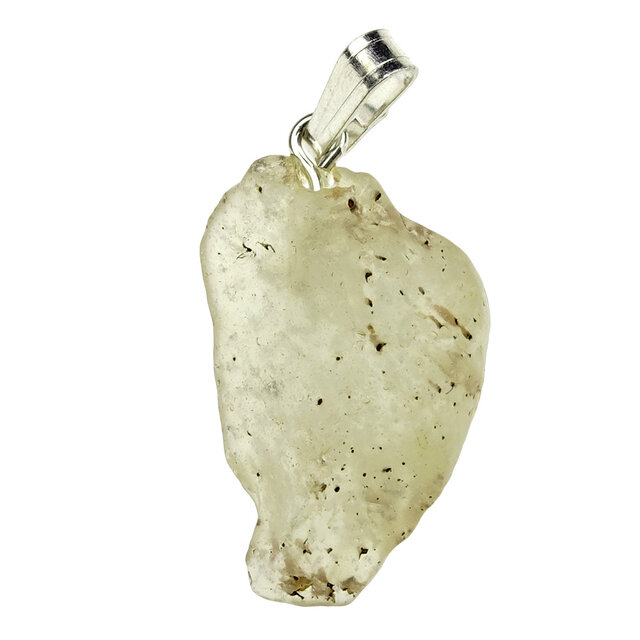 Libyan glass or gold tektite pendant