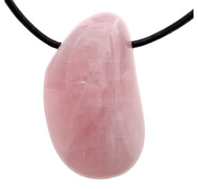 Beautiful quality drilled rose quartz pendant