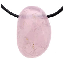 Beautiful quality drilled rose quartz pendant