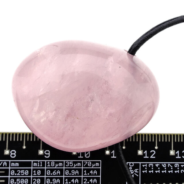 Beautiful quality drilled rose quartz pendant