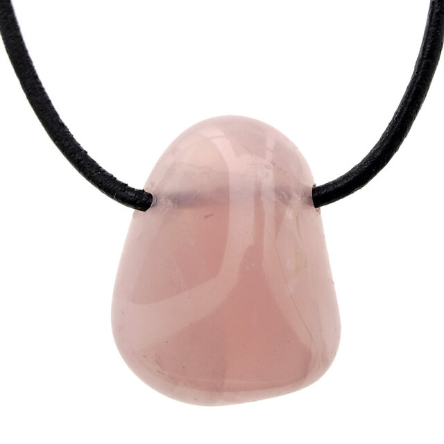 Beautiful quality drilled rose quartz pendant