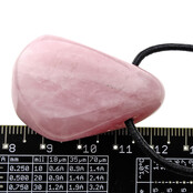 Beautiful quality drilled rose quartz pendant