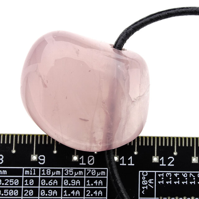 Beautiful quality drilled rose quartz pendant