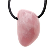Beautiful quality drilled rose quartz pendant