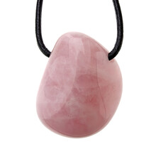 Beautiful quality drilled rose quartz pendant