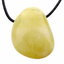 Drilled pendant of golden healer