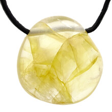 Drilled pendant of golden healer