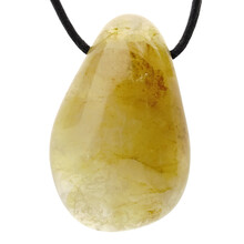 Drilled pendant of golden healer