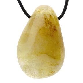 Drilled pendant of golden healer