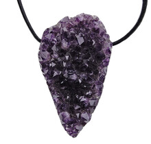 Mooie doorboorde hanger van amethist