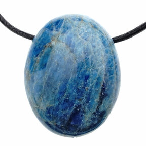 Drilled apatite pendant