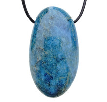 Beautiful drilled apatite pendant