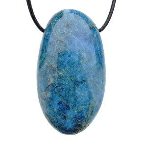Drilled apatite pendant
