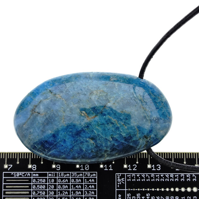 Beautiful drilled apatite pendant