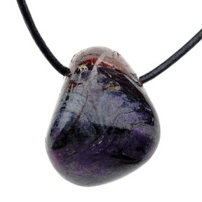 Drilled Sugilite pendant