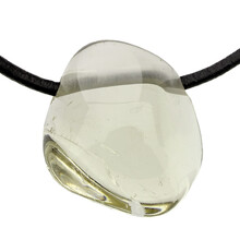 Natural citrine drilled pendant