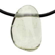 Natural citrine drilled pendant