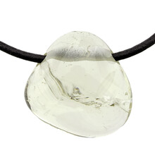 Natural citrine drilled pendant