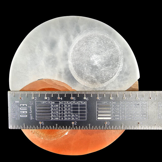 Selenite tealight holder 2 colours