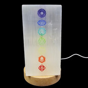 Selenite chakra lamp 20 cm