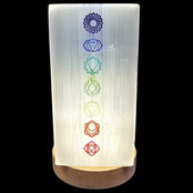 Seleniet chakra lamp 20 cm