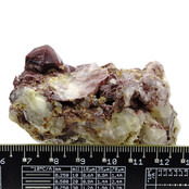 Hematiet kwarts uit Zambia met donkerrode kleur