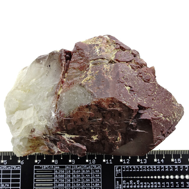 Hematiet kwarts uit Zambia met donkerrode kleur