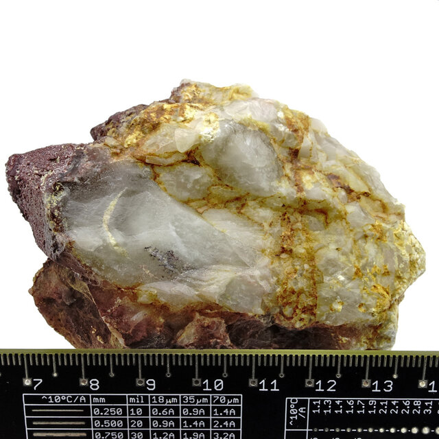 Hämatit-Quarz aus Sambia mit tiefroter Farbe