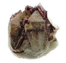 Hämatit-Quarz aus Sambia mit tiefroter Farbe