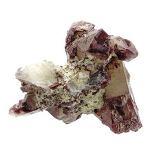 Hämatit-Quarz aus Sambia mit tiefroter Farbe