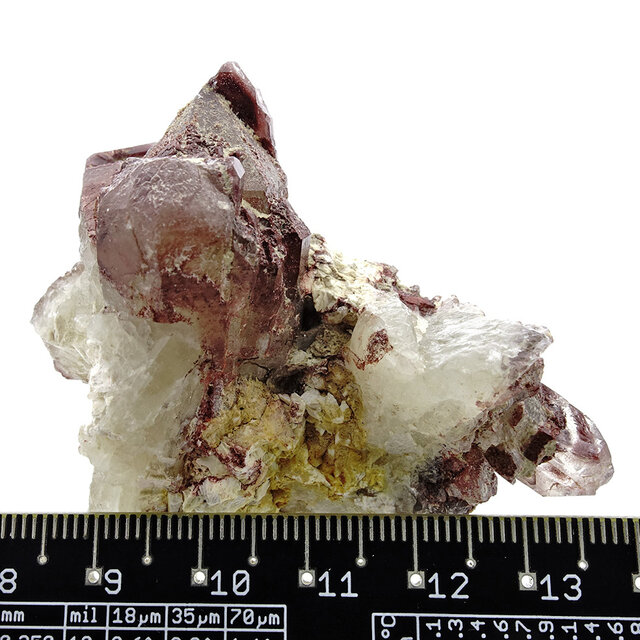 Hematiet kwarts uit Zambia met donkerrode kleur