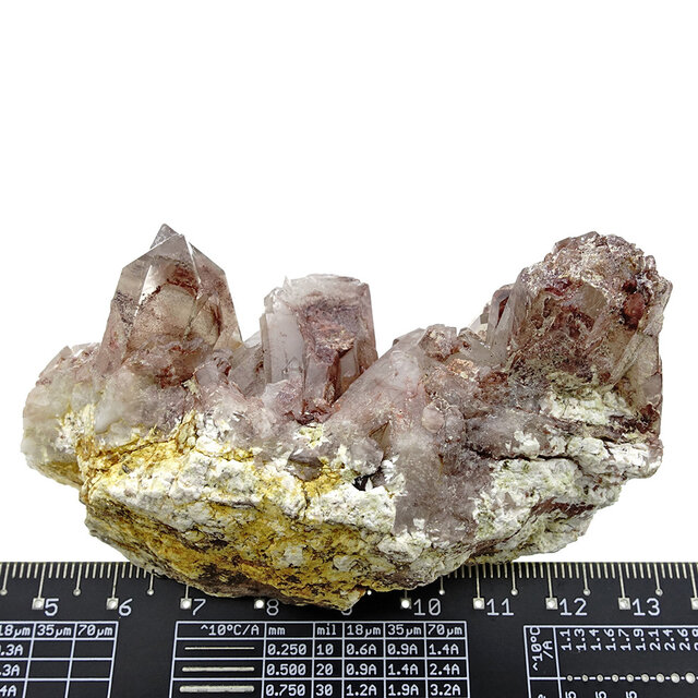 Hematiet kwarts uit Zambia met donkerrode kleur