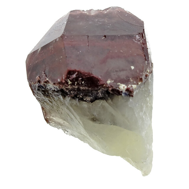 Hämatit-Quarz aus Sambia mit tiefroter Farbe