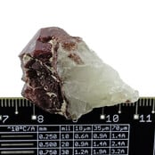 Hematiet kwarts uit Zambia met donkerrode kleur