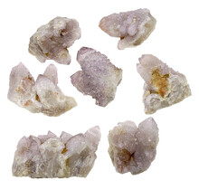 Kaktus oder Spirituosenquarz mit Amethyst