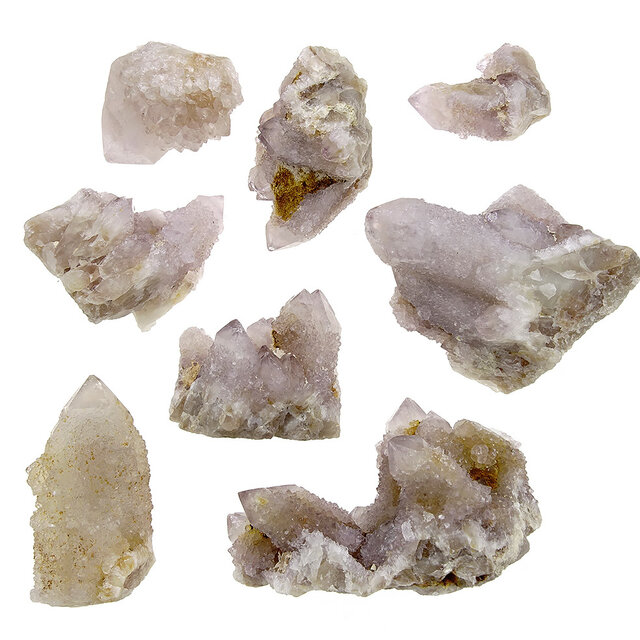 Kaktus oder Spirituosenquarz mit Amethyst