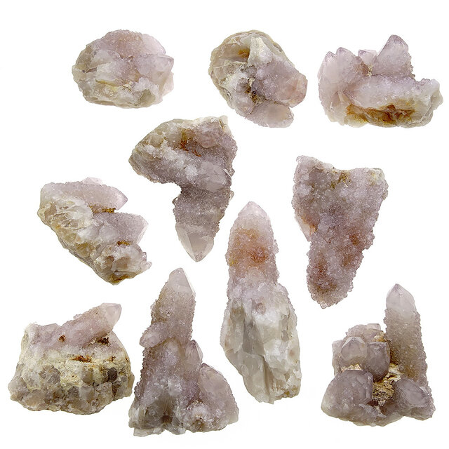 Kaktus oder Spirituosenquarz mit Amethyst