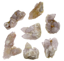 Kaktus oder Spirituosenquarz mit Amethyst