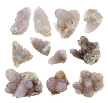 Kaktus oder Spirituosenquarz mit Amethyst