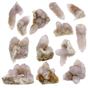 Kaktus oder Spirituosenquarz mit Amethyst