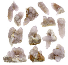 Kaktus oder Spirituosenquarz mit Amethyst