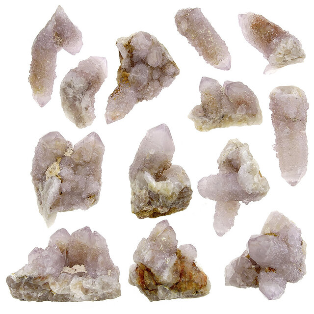 Kaktus oder Spirituosenquarz mit Amethyst