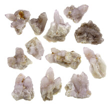 Kaktus oder Spirituosenquarz mit Amethyst